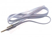 white-flat-aux-cable-3-5mm-jack-1m-aluminium