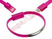 bracelet-and-usb-data-cable-to-usb-micro-pink