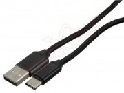 black-nylon-data-cable-with-usb-connector-to-usb-c-connector