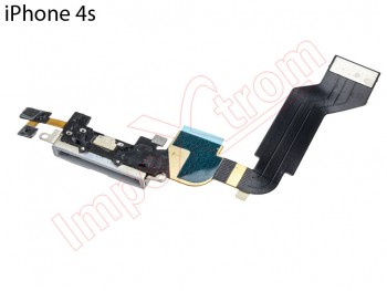 Cable flex with connector of charge and accesories white Apple Phone 4S