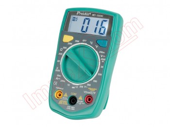 Polimetro digital con prueba de temperatura