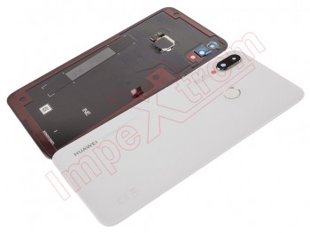 Tapa de batería Service Pack blanca perla con lector de huella para Huawei Nova 3i / Huawei P Smart + / P Smart Plus
