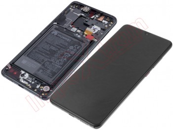 Pantalla Service Pack ips lcd negra con carcasa frontal para Huawei mate 20 (hma-l29)