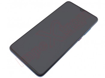 Pantalla Service Pack ips lcd negra con marco azul para Huawei mate 20