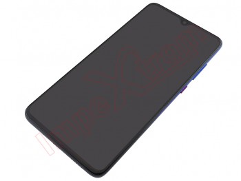 Pantalla Service Pack negra con marco azul crepúsculo para Huawei mate 20