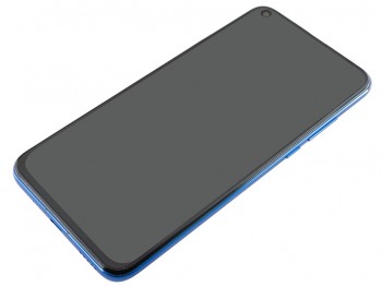 Pantalla completa Service Pack IPS LCD negra con marco azul para Huawei Honor View 20