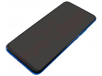 Pantalla Service Pack ips lcd negra con marco azul zafiro "sapphire blue" para Huawei p smart z, stk-lx1