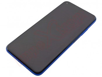 Pantalla completa Service Pack negra con marco azul zafiro "Sapphire blue" para Huawei Honor 20 , YAL-AL00, YAL-TL00, YAL-L21