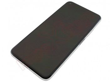 Pantalla completa Service Pack IPS LCD negra con marco blanco / plata "Icelandic Illusion" para Huawei Honor 20 Pro, YAL-AL10