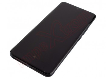 Pantalla AMOLED con marco lateral / chasis color negro (midnight black) para Huawei honor 90, rea-an00