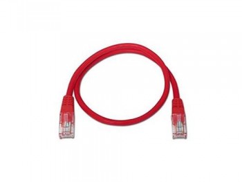 CABLE RED LATIGUILLO RJ45 CAT.6 UTP AWG24,0.5M ROJO NANOCABLE