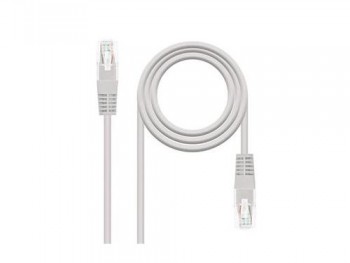 CABLE RED LATIGUILLO RJ45 CAT.6 UTP AWG24,5M GRIS NANOCABLE