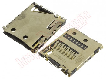Connector with lector of card micro SD for Sony Xperia Z3, D6603, D6643, D6653