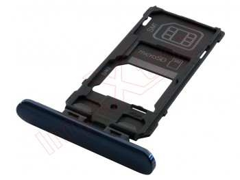 Blue Dual SIM/microSD card tray for Sony Xperia 5, J8210 / J8270 / J9210 / J9260