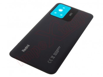Carcasa trasera / Tapa de batería color negro (onyx black) para Xiaomi Redmi Note 12S, 2303CRA44A