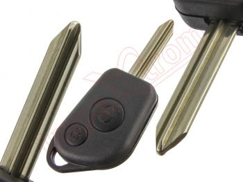Producto genérico - Carcasa llave + espadin para Citroen Berlingo / Picasso con espadin encastrado