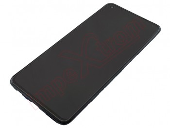 Black full screen Service Pack housing housing AMOLED with frame for Oppo Find X3 Lite, CPH2145