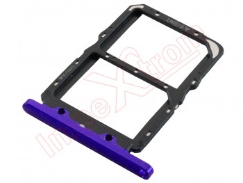 Bandeja Dual SIM lila "Midsummer purple" para Huawei Honor 20, YAL-AL00/L21 / Huawei Nova 5T