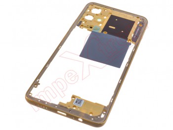Yellow front housing for Xiaomi Poco M4 Pro 5G, 21091116AG