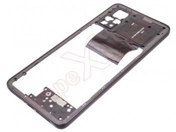 Laser black or graphite grey front housing for Xiaomi Pocophone X4 Pro 5G, 2201116PG / Xiaomi Redmi Note 11 Pro, 2201116TG