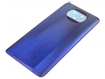 Tapa de batería Service Pack azul "Frost blue" para Xiaomi Poco X3 Pro, M2102J20SG, M2102J20SI