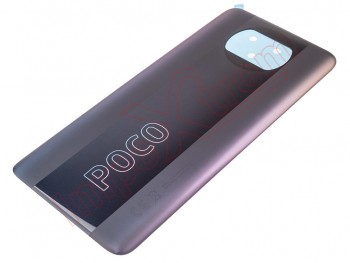 Phantom black battery cover Service Pack for Xiaomi Poco X3 Pro, M2102J20SG, M2102J20SI