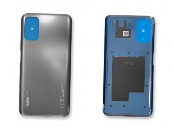 Tapa de batería gris para Xiaomi Redmi Note 10 5G, M2103K19G