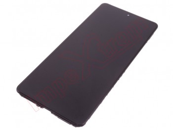 Pantalla completa OLED con marco lateral / chasis color negro para Xiaomi Redmi Note 12 Pro 5G, 22101316C genérica