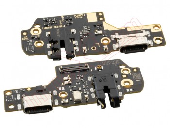 Placa auxiliar Service Pack con conector de carga USB tipo C, conector audio jack 3,5mm y micrófono para Xiaomi Redmi Note 8 (2021), M1908C3JGG