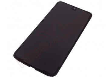 Pantalla completa AMOLED con marco lateral / chasis color negro (onyx black) para Xiaomi Redmi Note 12S, 2303CRA44A genérica