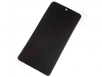 Pantalla completa Service Pack AMOLED negra con marco para Xiaomi Redmi Note 10 Pro, M2101K6G