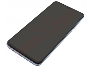 Pantalla completa Service Pack IPS LCD con marco blanco / plateado "White" para Xiaomi Redmi Note 8 Pro, M1906G7