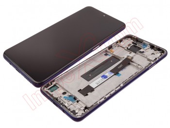 Pantalla negra ips lcd con marco azul (atlantic blue) para Xiaomi mi 10t lite 5g m2007j17g