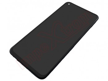 Pantalla Service Pack ips lcd negra con marco para Xiaomi Redmi Note 9t 5g, m2007j22g, j22 / Xiaomi Redmi Note 9 5g, m2007j22c