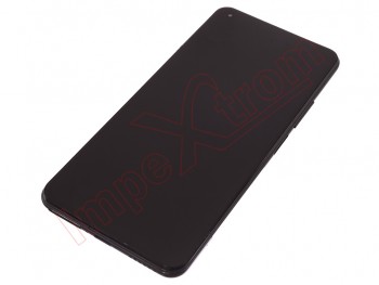Black full screen AMOLED with Truffle Black (Vinyl Black) frame for Xiaomi Mi 11 Lite 4G / 5G / 5G NE