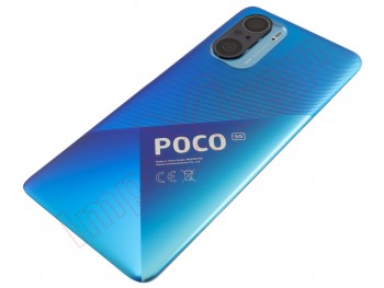 Deep ocean blue battery cover Service Pack for Xiaomi Poco F3, M2012K11AG