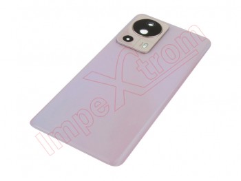 carcasa trasera / tapa de Batería color rosa (lite pink) para Xiaomi 13 lite 5g, 2210129sg genérica