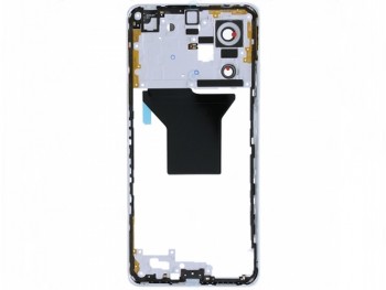 White middle housing for Xiaomi Redmi Note 12 Pro 5G, 22101316C