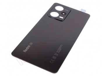 Carcasa trasera / Tapa de batería color negro (onyx black) para Xiaomi Redmi Note 12 Pro 5G, 22101316C