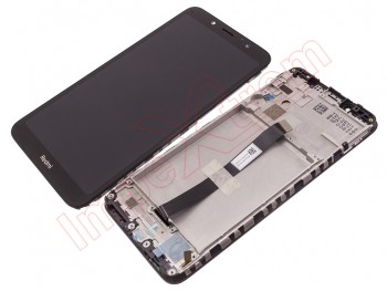 Pantalla completa Service Pack IPS LCD negra con marco y carcasa frontal para Xiaomi Redmi 7A (M1903C3EG)