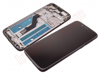 Pantalla completa IPS LCD genérica negra con marco azul "Deep Indigo" para Motorola Moto G7 Play, XT1952-3