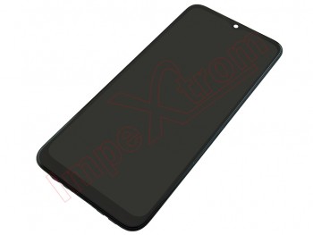 Black full screen IPS LCD with frame for Motorola Moto E7 Power, PAMH0001IN, PAMH0010IN, PAMH0019IN / Moto E7i Power, XT2097-13