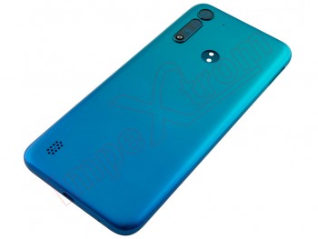 Tapa de batería genérica sin logo azul "Artic blue" para Motorola Moto G8 Power Lite, XT2055