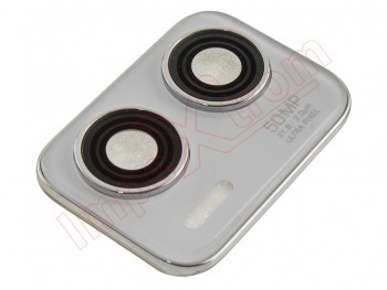 Rear camera lens with white housing for Motorola Moto G73 5G, XT2237
