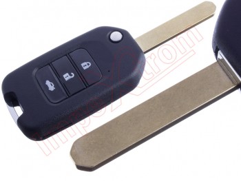 Generic product - Remote control 3 buttons HLIK6-3T 433 Mhz FSK for Honda, with folding blade