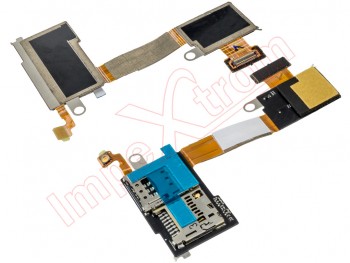 Flex con lector de tarjetas SIM y micro SD para Sony Xperia M2 D2303, D2305, D2306