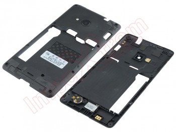 Carcasa central negra Nokia Lumia 535, versión Dual