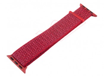 Red nylon belt/strap for smartwatch Apple Watch de 42 mm