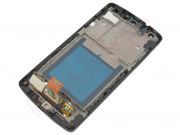 Pantalla completa IPS LCD blanca con marco y carcasa frontal LG Google Nexus 5, D820, D821