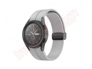 Correa de silicona gris para reloj inteligente Samsung Galaxy Watch5 40mm, SM-R905F